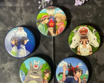 Anime Movie Fan Art Button Pin - 2.25 in / 58 mm Button Badge - Cartoon Anime Film Art Accessory and Decor