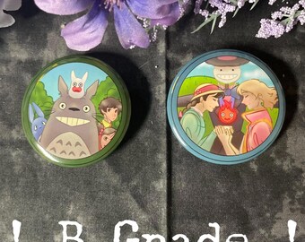 B GRADE - Anime Movie Fan Art Button Pin - 2.25 in / 58 mm Button Badge - Cartoon Anime Film Art Accessory and Decor