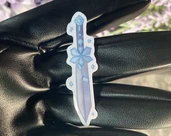 Cold Sword 2.5" Vinyl Sticker- Dungeons and Dragons TTRPG Accessory and Decor