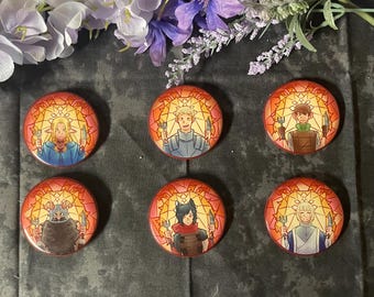 Dungeon Anime Character Fan Art Button Pin - 2.25 in / 58 mm Button Badge - Cartoon Anime Art Accessory and Decor