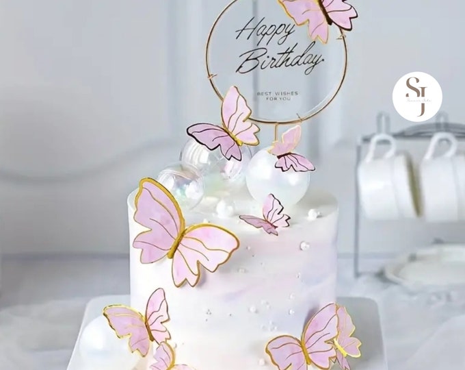 Rose Gold Butterfly 12 Pcs, 3D Butterfly, Wall Decor for Home ...