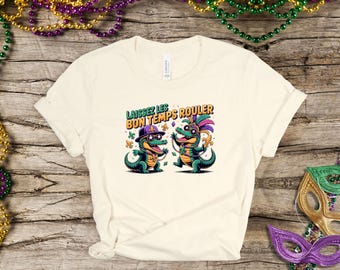 Mardi Gras Gator Dancing Duo Tee | Laissez Les Bon Temps Rouler T-shirt