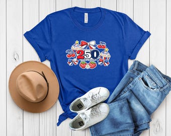 4th of July Tee, America 250th Anniversary T-Shirt, Patriotic Fourth of July Design, Independence Day Party Tee, #america250