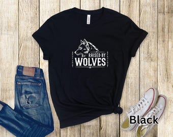 Raised by Wolves T-Shirt, Wolf Shirt, Viking Tee, Norse Mythology T-Shirt