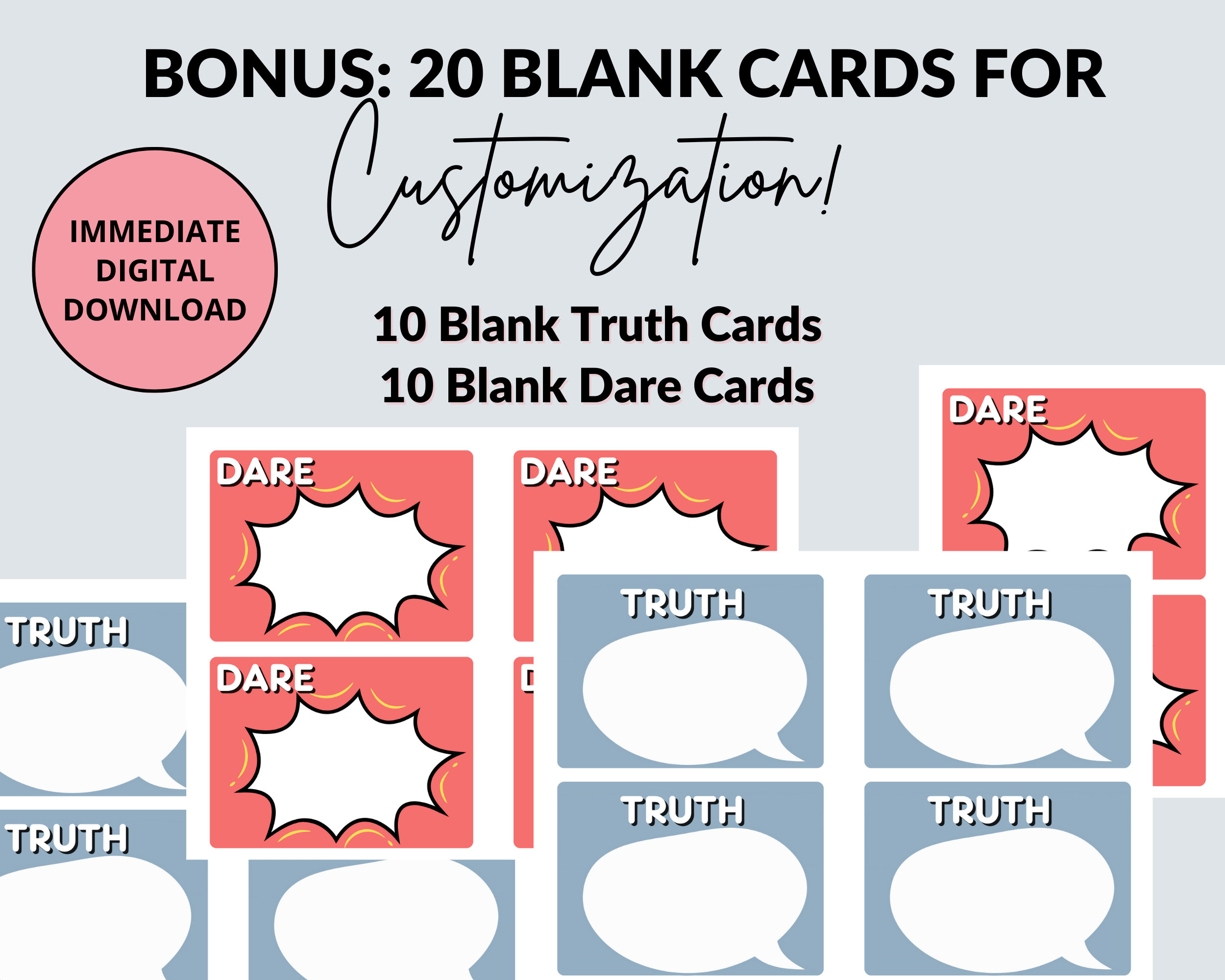 Christian Truth or Dare Game Activity for Kids, for Teens, for Families ...