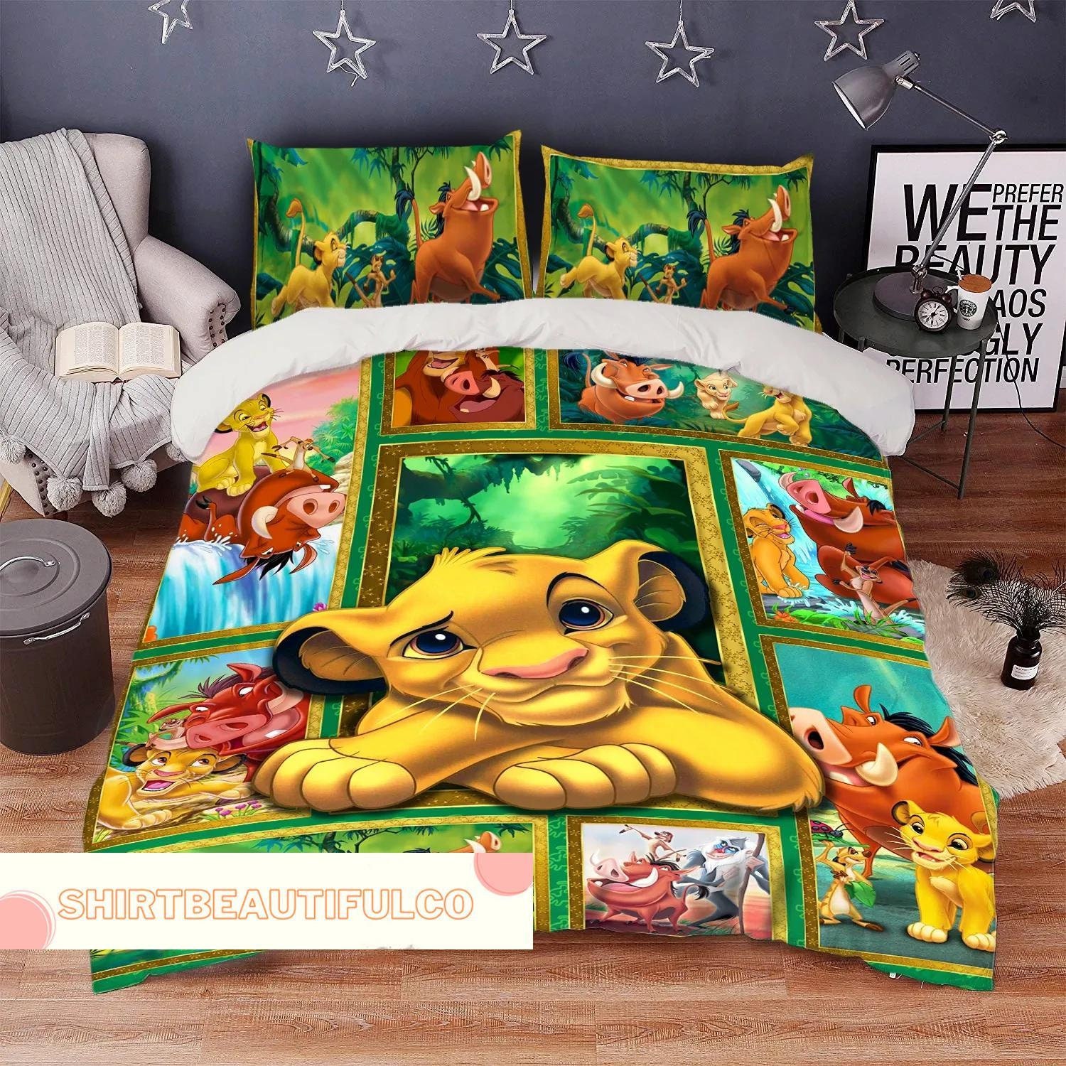 Simba Lion King Bedding Set Lion King Duvet Cover Funny Etsy Australia