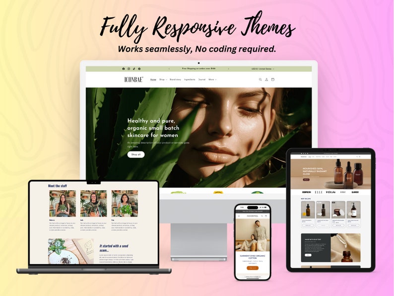 Shopify Website Design and Development, Free eCommerce Template Included, Custom Website Design, Store Design, Shopify Design, Unique Design image 4