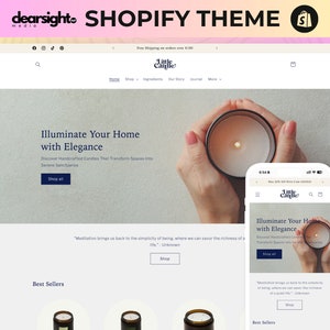 Indie - Candle Shopify Theme, Template, Minimalist Website, Minimal & Cute Design, Easy-Install, No-coding Needed, Shopify OS 2.0 Theme