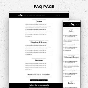 Shopify Luxury Hair Website Template, Shopify Website Theme, Premade Hair Website, Shopify Design, Shopify Template, Business Website