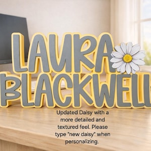 Stacked Personalized Desk Name Plate, Teacher Name Sign, Gifts for Boss Coworkers, Office décor, Custom Desk Name Sign, Kids Name Sign