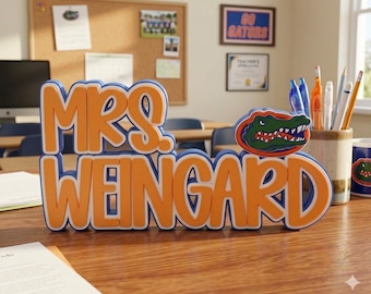 Personalized Desk Name Plate, Teacher Name Sign, Office Gifts for Boss Coworkers, Office décor, Custom Desk Name Sign, Kids Name Sign, 3D