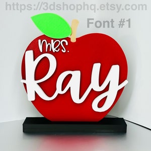 Personalized Teacher Name Plate, Teacher Name Sign, Back to School ...