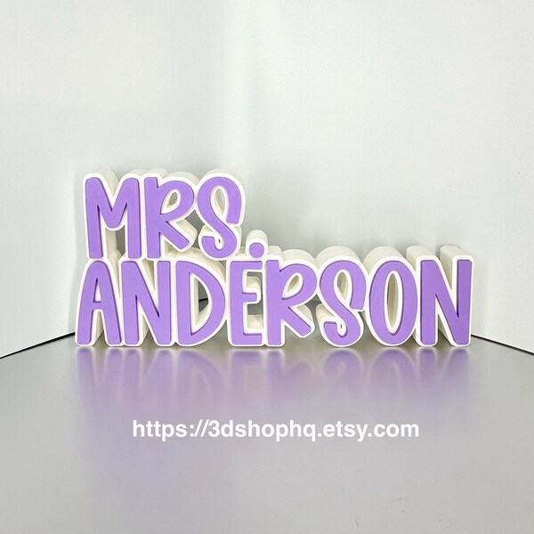 Personalized Desk Name Plate, Teacher Name Sign, Office Gifts for Boss Coworkers, Office décor, Custom Desk Name Sign, Kids Name Sign, 3D