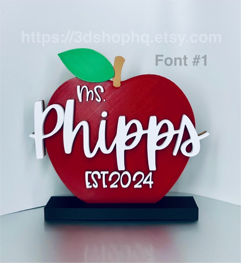 Personalized Teacher Name Plate, Teacher Name Sign, Back to School ...