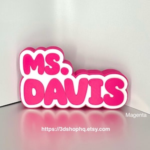 Personalized Teacher Name Plate, Teacher Name Sign, Back to School, Teacher Gift, Daycare Gift, Desk Sign, Desk Name Plate