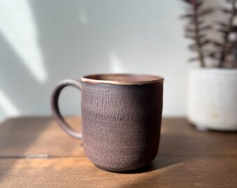 Organic Crackle Mug, Handmade, Ceramic, Pottery