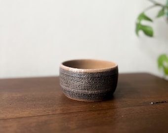 Graphite Textured Bowl, Handmade, Ceramic, Pottery