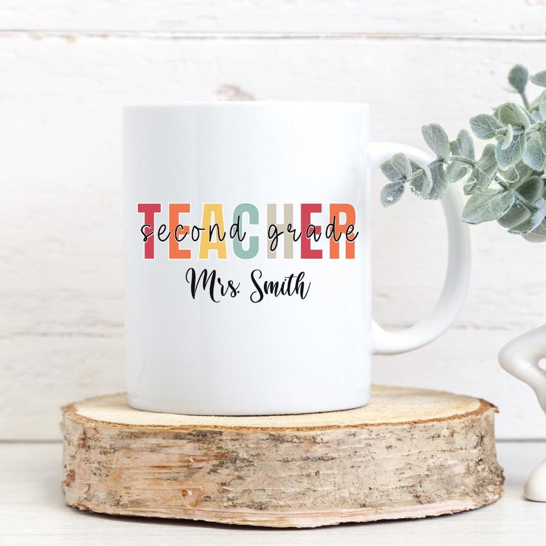 Personalized Teacher Mug, Teacher Appreciation Gift, Custom Mug for ...