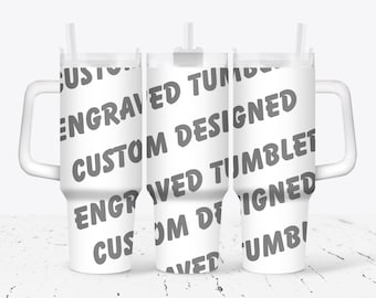 Vaso grabado con diseño personalizado
