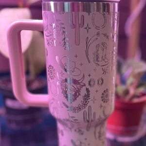 Western themed Engraved Tumbler