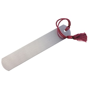 Engraved Pewter Bookmark with Tassel