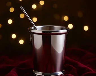 Engraved 8oz Pewter TEXAS Julep Cup, Personalized silver cup