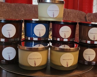 16oz double wick soy candles