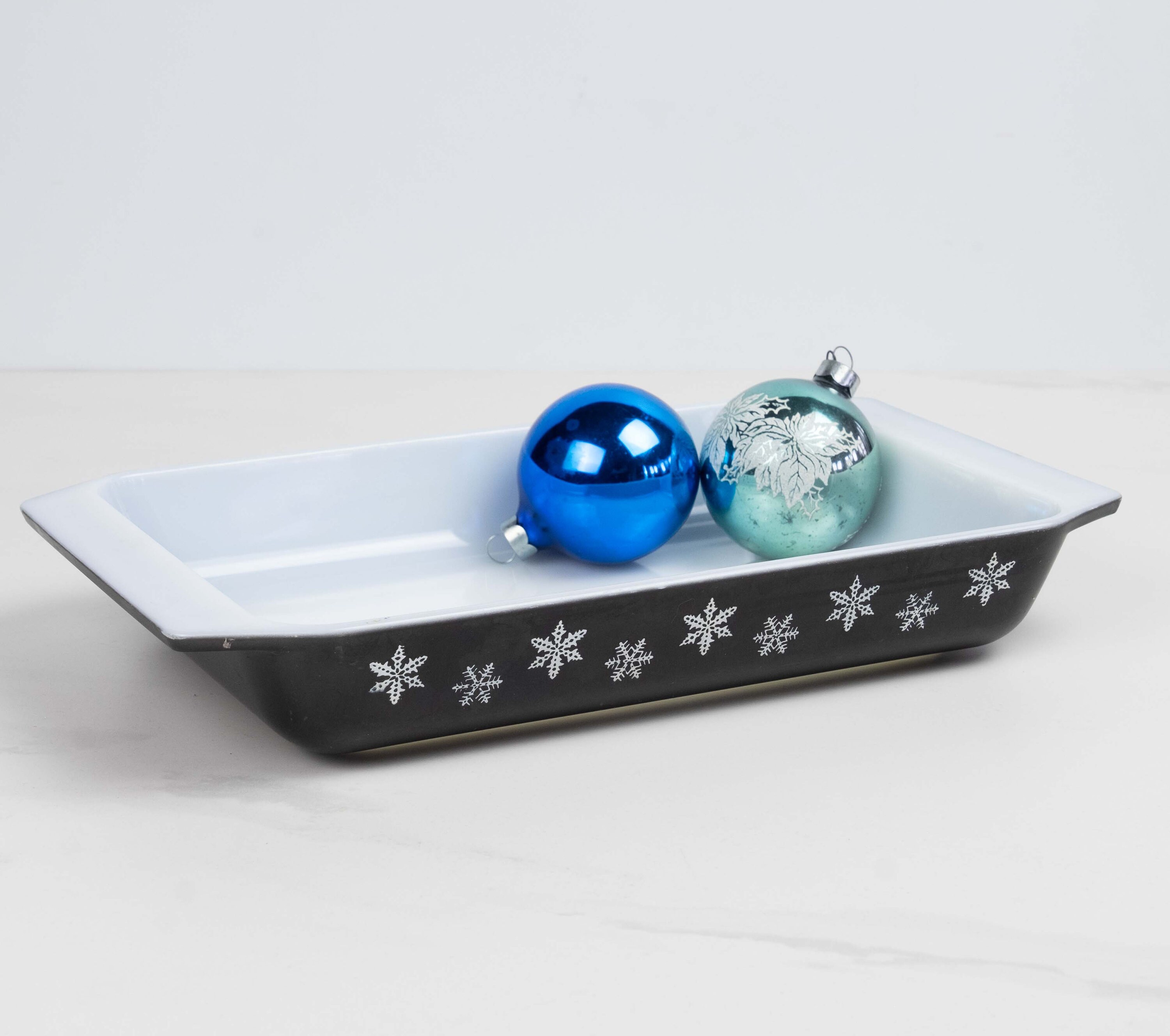 VTG パイレックス ブラック＆スノーフレーク 548-B キャセロール 1 1/4