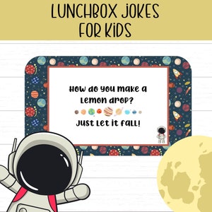 Diese Weltraum-Lunchbox-Notizen für Kinder fügen einen lustigen Witz hinzu, um den Tag Ihres Kindes zu erhellen.