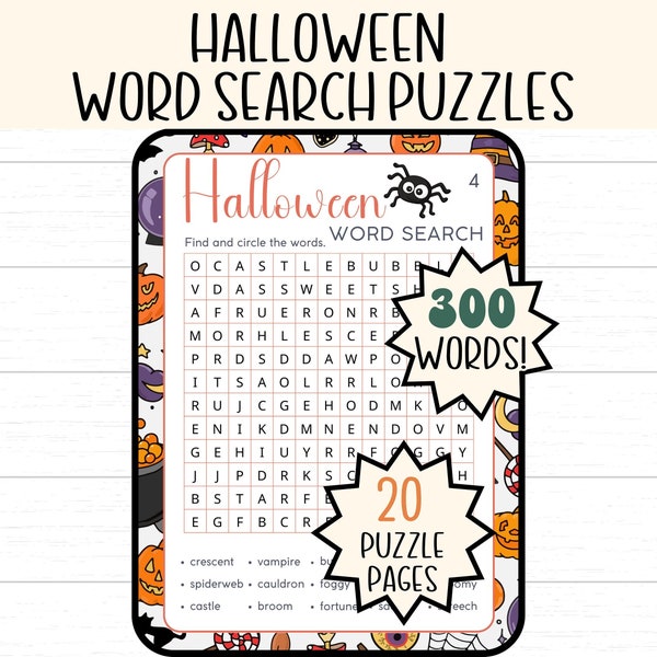 Word Search, Wordsearch, Halloween, Word Search printable, Word Search puzzles, Halloween fun, Homeschool Worksheets, Printable Puzzles