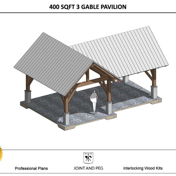 3 Gable Timber Pavilion