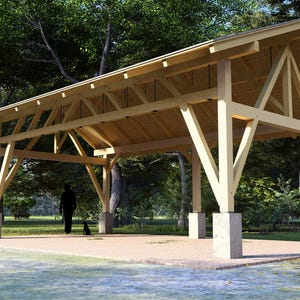 Plano de cobertizo para aserradero de 16x31