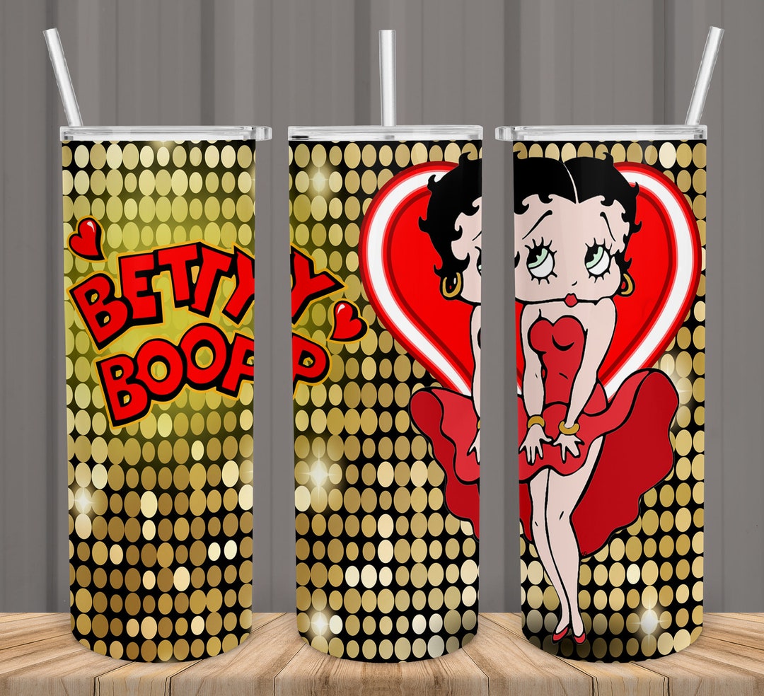 Betty Boop Tumbler Png Girl Betty Tumbler Wrap Girl Betty Etsy
