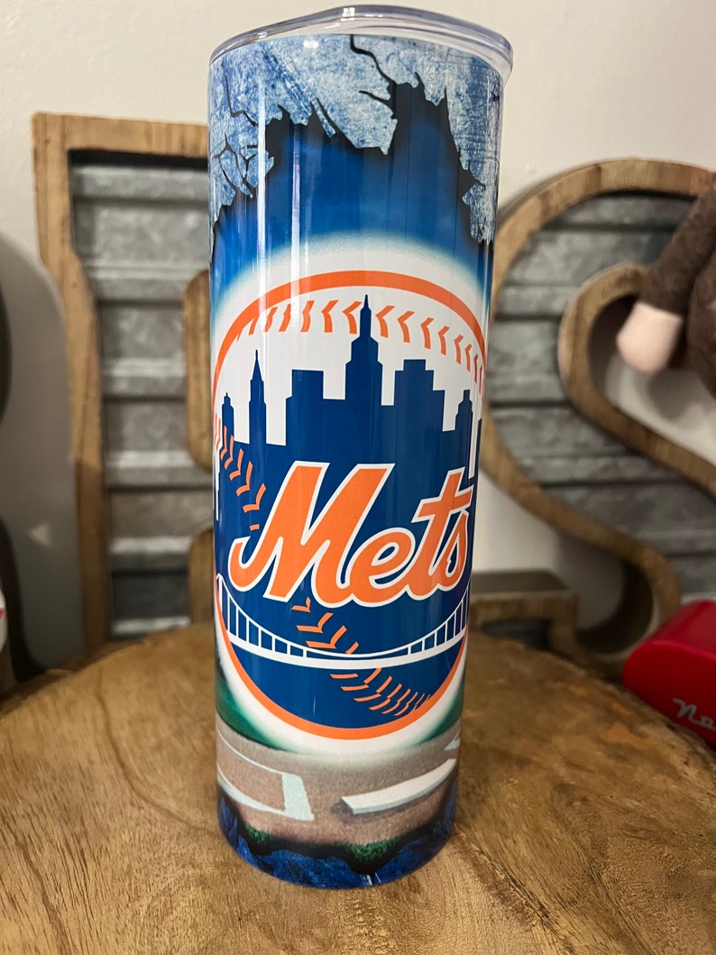 NY Mets 20oz Tumbler Sports Teams Gifts Etsy