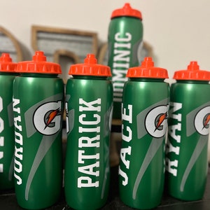 Gatorade bottles, personalized Gatorade bottles, sports bottles. Customized sports bottles, gifts for him, gifts for her, party favors