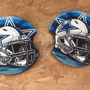 Fußball-Team Untersetzer Dallas Cowboys, Riesen, Jets, Jaguare -alle Untersetzer der Fußball-Mannschaft, personalisierte Auto-Untersetzer, Sportwagen-Untersetzer