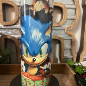 Sonic tumbler, 20 oz tumbler, personalized tumblers,  gifts for him, gifts for her, birthday gifts, kids gifts
