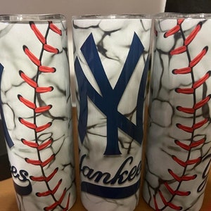 NY Yankees 20oz tumbler,  sports teams gifts, baseball cups, baseball tumblers, sports tumblers