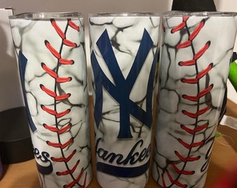 NY Yankees 20oz tumbler,  sports teams gifts, baseball cups, baseball tumblers, sports tumblers, Easter gifts , Easter basket stuffers