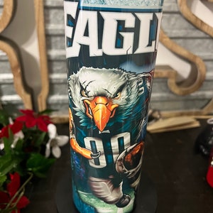 Eagle Football 20oz tumbler, football team tumblers, sports cups, personalized tumblers