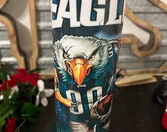 Gobelet 20 oz Eagle Football, gobelets équipe de football, tasses de sport, gobelets personnalisés, paniers de Pâques
