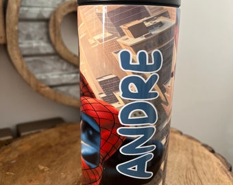 Gobelet pour enfants SpiderMan 16 oz, gobelets personnalisés, cadeaux d'anniversaire, cadeaux spiderman, tasses SpiderMan, gobelets pour enfants, cadeau de Pâques