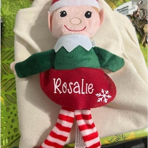 Personalized Plush Elf, elf gifts, gifts for him, gifts for her, stocking stuffers, elf, personalized elf, Christmas gifts