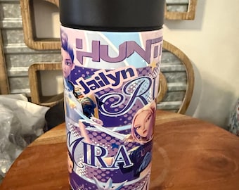 Kpop 16oz kinderbeker - gepersonaliseerde bekers, demonenjagers kpop-cadeaus, huntrix-bekers, kpop, kinderbekers, paasbekers