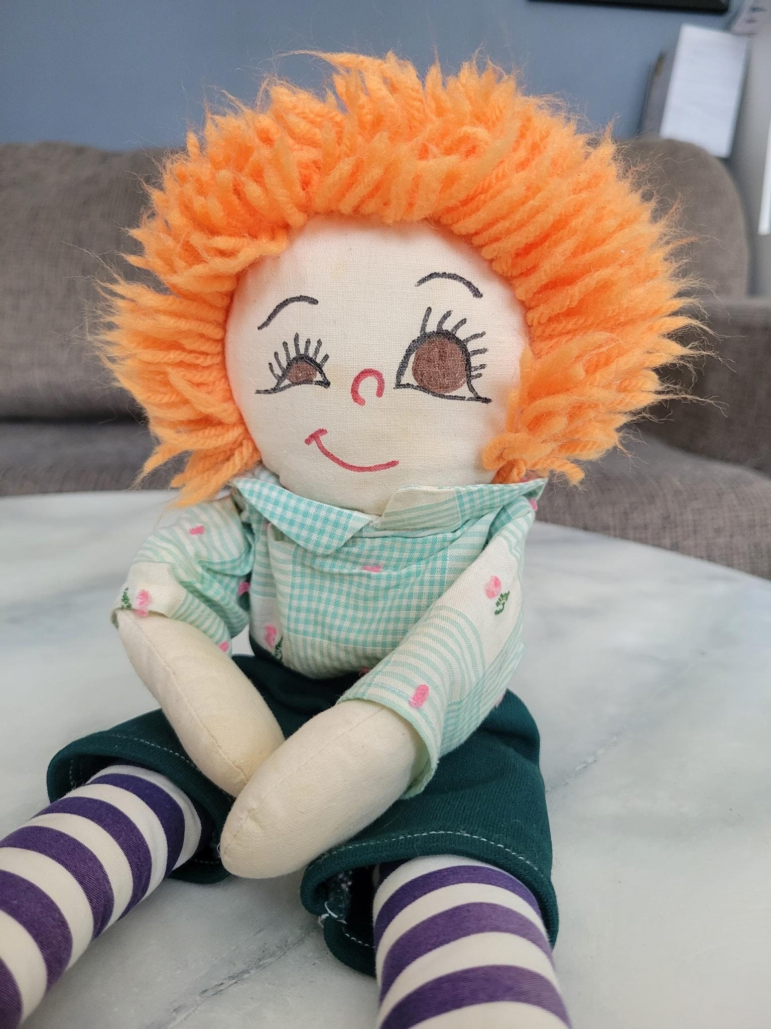 Vintage Homemade Raggedy Ann and Andy Dolls - Etsy