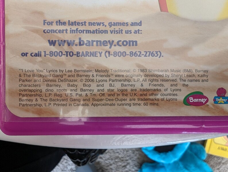 Barney Let's Go to the Beach VHS - Etsy