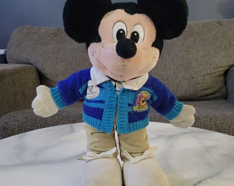 Vintage Disney Cast Member Mickey Plush