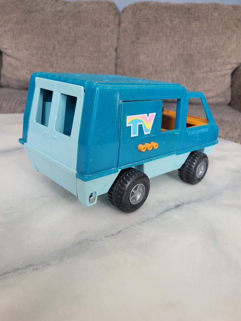 Vintage Fisher Price Mobile TV Van Etsy