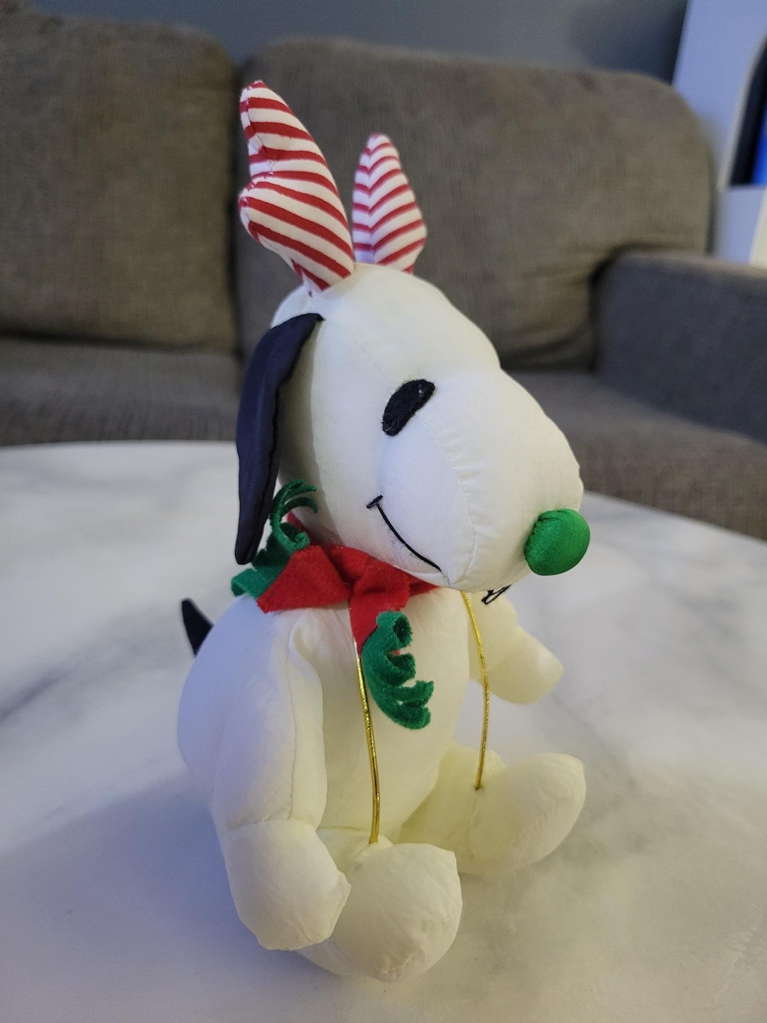 Vintage Christmas Snoopy Plush - Etsy