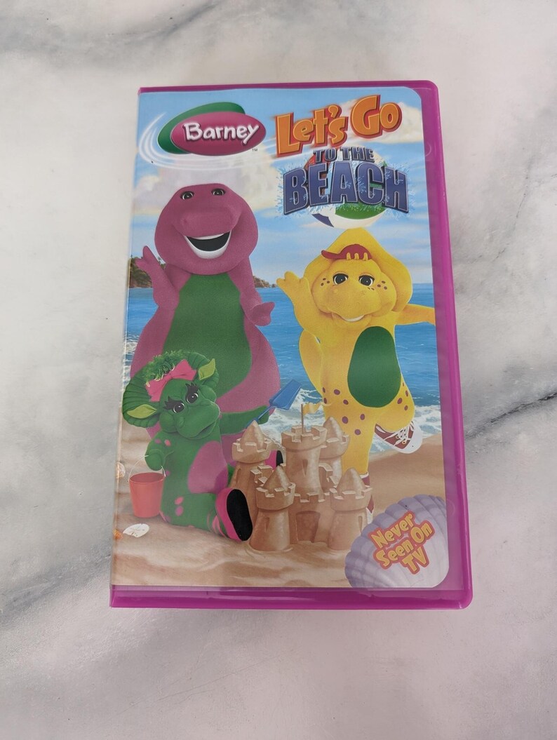 Barney Let's Go to the Beach VHS - Etsy
